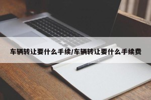 车辆转让要什么手续/车辆转让要什么手续费